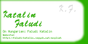 katalin faludi business card